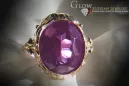 Russian Soviet rose 14k 585 gold Alexandrite Ruby Emerald Sapphire Zircon ring  vrc061