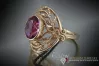 Russian Soviet Rose Gold Ring 14K Alexandrite Ruby Emerald Sapphire Zircon 585 vrc065