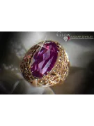 Rus sovietic a crescut 14k 585 aur Alexandrite Ruby Emerald Safir Zircon inel vrc074