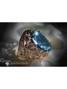 Rus sovietic a crescut 14k 585 aur Alexandrite Ruby Emerald Safir Zircon inel vrc074