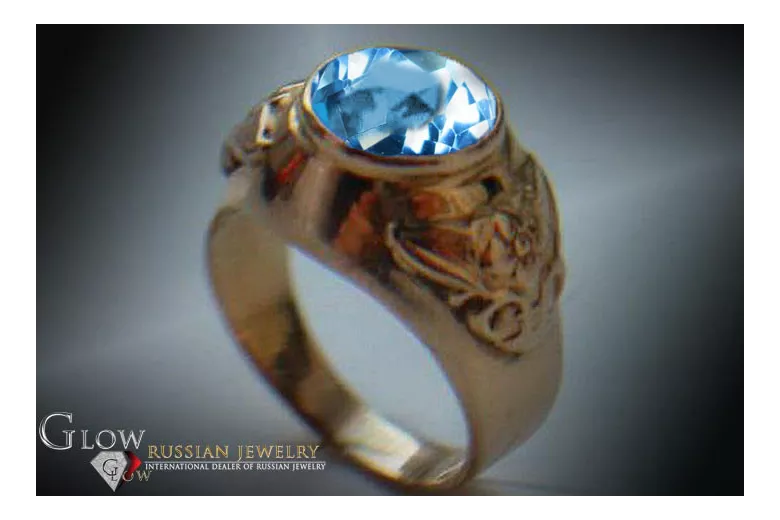 Radziecki 14k 585 złoty Rosyjski pierścionek z różowego złota z Aleksandrytem Rubinem Szafirem Szmaragdem Cyrkonią vrc078