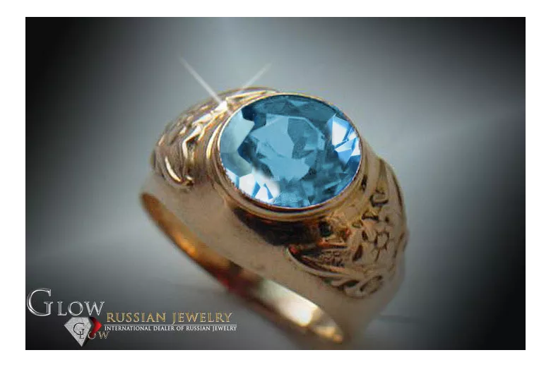 Russisch Sowjetrosa 14 Karat 585 Gold Alexandrit Rubin Smaragd Saphir Zirkon Ring vrc078