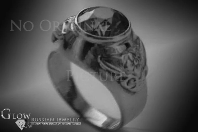 Russisch Sowjetrosa 14 Karat 585 Gold Alexandrit Rubin Smaragd Saphir Zirkon Ring vrc078