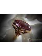 Radziecki 14k 585 złoty Rosyjski pierścionek z różowego złota z Aleksandrytem Rubinem Szafirem Szmaragdem Cyrkonią vrc082