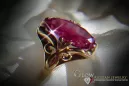 Russian Soviet rose 14k 585 gold Alexandrite Ruby Emerald Sapphire Zircon ring  vrc082
