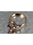 Russian Soviet rose 14k 585 gold Alexandrite Ruby Emerald Sapphire Zircon ring  vrc083