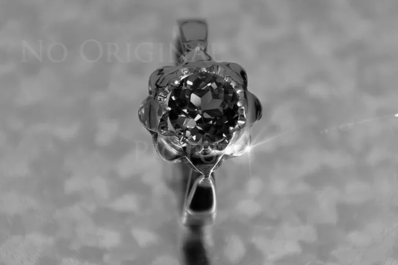 Russisch Sowjetrosa 14 Karat 585 Gold Alexandrit Rubin Smaragd Saphir Zirkon Ring vrc083