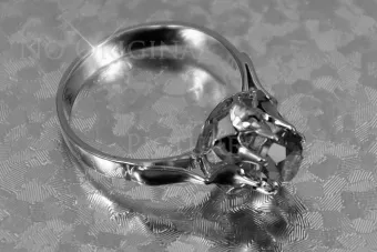 Soviet 14k 585 Zlatý Ruský Ring of Pink Gold s Alexandry Rubin Sapphire Emerald Zirkón VRC083