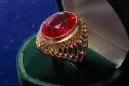 Russian Soviet rose 14k 585 gold Alexandrite Ruby Emerald Sapphire Zircon ring  vrc089