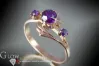 Russian Soviet Rose Gold Ring 14K Alexandrite Ruby Emerald Sapphire Zircon 585 vrc096