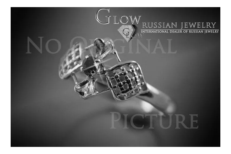 Ruso Soviet rosa 14k 585 oro Alejandrita Rubí Esmeralda Zafiro Zircón anillo vrc105