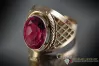 Vintage Rose Gold Ring 14K Alexandrite Ruby Emerald Sapphire Zircon 585 vrc110