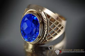 Russian Soviet rose 14k 585 gold Alexandrite Ruby Emerald Sapphire Zircon ring  vrc110