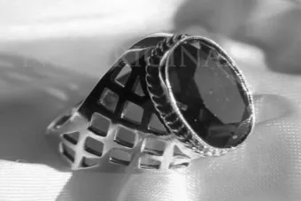 Anillo de oro rosa soviético ruso 14K Alejandrita Rubí Esmeralda Zafiro Zircon 585 vrc111