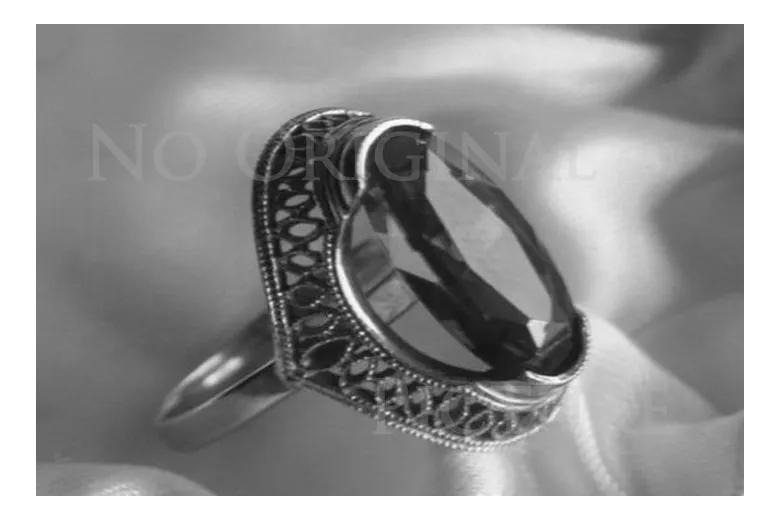 Russisch Sowjetrosa 14 Karat 585 Gold Alexandrit Rubin Smaragd Saphir Zirkon Ring vrc119