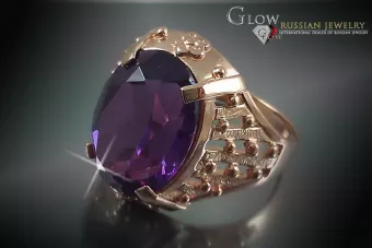 Rusă sovietică Rose Gold Ring 14K Alexandrite Ruby Emerald Safir Zircon 585 vrc120