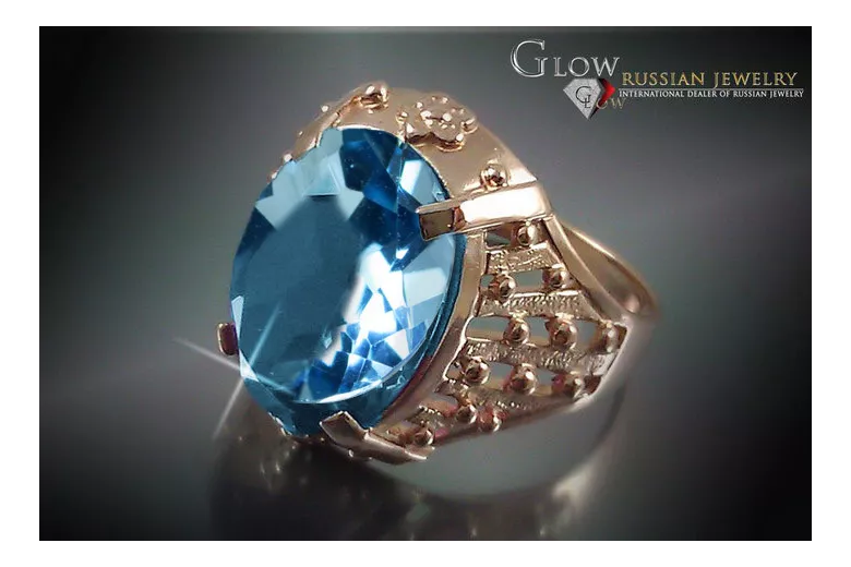 Russisch Sowjetrosa 14 Karat 585 Gold Alexandrit Rubin Smaragd Saphir Zirkon Ring vrc120