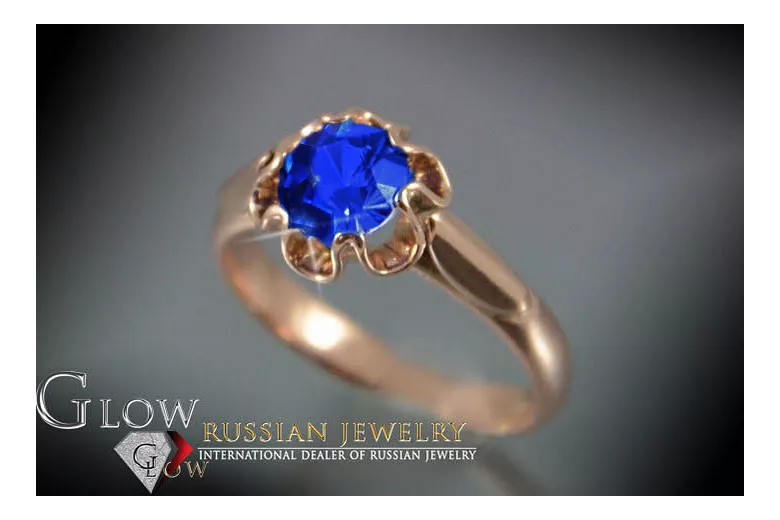 Radziecki 14k 585 złoty Rosyjski pierścionek z różowego złota z Aleksandrytem Rubinem Szafirem Szmaragdem Cyrkonią vrc122