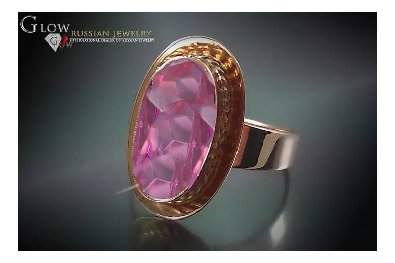 Sovietic rus a crescut 14k 585 aur Alexandrite Ruby Emerald Safir Safir Zircon inel vrc123