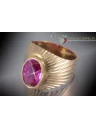 Radziecki 14k 585 złoty Rosyjski pierścionek z różowego złota z Aleksandrytem Rubinem Szafirem Szmaragdem Cyrkonią vrc127