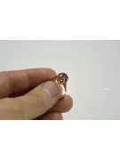 Radziecki 14k 585 złoty Rosyjski pierścionek z różowego złota z Aleksandrytem Rubinem Szafirem Szmaragdem Cyrkonią vrc131