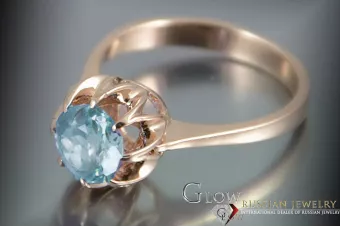 Σοβιετικό 14k 585 χρυσό Ρωσικό ροζ χρυσό δαχτυλίδι με Αλεξανδρίτη Ρουβίνι Σαφείρι Σμαράγδι Ζυρκόνια vrc131