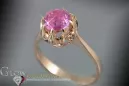 Sovietic rus a crescut 14k 585 aur Alexandrite Ruby Emerald Safir Zircon inel vrc131