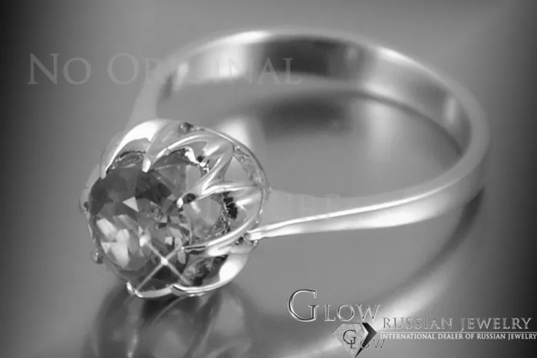 Σοβιετικό 14k 585 χρυσό Ρωσικό ροζ χρυσό δαχτυλίδι με Αλεξανδρίτη Ρουβίνι Σαφείρι Σμαράγδι Ζυρκόνια vrc131