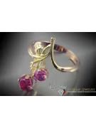 Russisch Sowjetrosa 14 Karat 585 Gold Alexandrit Rubin Smaragd Saphir Zirkon Ring vrc132