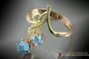 Russisch Sowjetrosa 14 Karat 585 Gold Alexandrit Rubin Smaragd Saphir Zirkon Ring vrc132