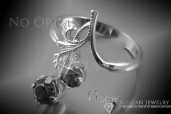 Anillo de oro rosa soviético ruso 14K Alejandrita Rubí Esmeralda Zafiro Zircon 585 vrc132