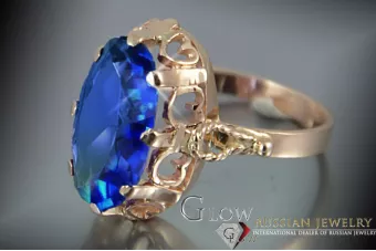 Russian Soviet rose 14k 585 gold Alexandrite Ruby Emerald Sapphire Zircon ring  vrc134