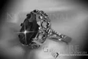 Ruso Soviet rosa 14k 585 oro Alejandrita Rubí Esmeralda Zafiro Zircón anillo vrc134