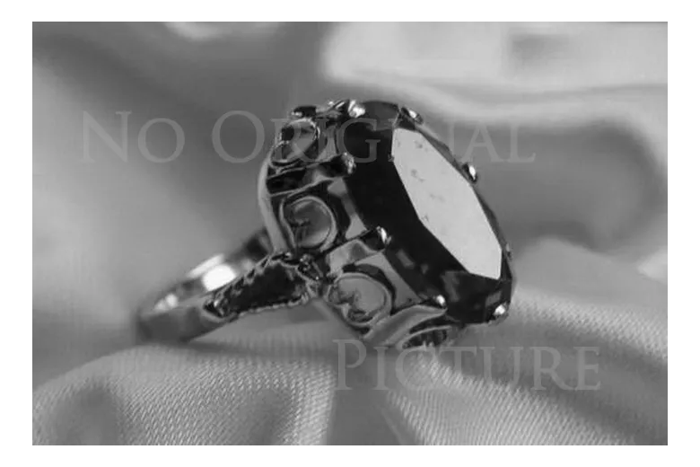 Ruso Soviet rosa 14k 585 oro Alejandrita Rubí Esmeralda Zafiro Zircón anillo vrc134