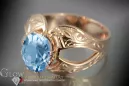 Russian Soviet rose 14k 585 gold Alexandrite Ruby Emerald Sapphire Zircon ring  vrc135