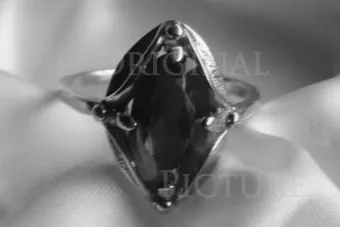Anillo de oro rosa soviético ruso 14K Alejandrita Rubí Esmeralda Zafiro Zircon 585 vrc140