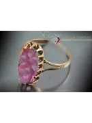 Russisch Sowjetrosa 14 Karat 585 Gold Alexandrit Rubin Smaragd Saphir Zirkon Ring vrc143