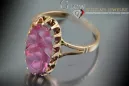 Sovietic rus a crescut 14k 585 aur Alexandrite Ruby Emerald Safir Zircon inel vrc143