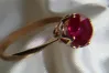 Russian Soviet Rose Gold Ring 14K Alexandrite Ruby Emerald Sapphire Zircon 585 vrc144