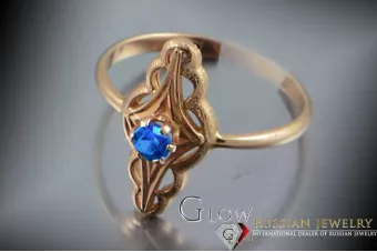 Russian Soviet rose 14k 585 gold Alexandrite Ruby Emerald Sapphire Zircon ring  vrc145