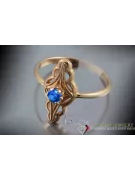 Ruso Soviet rosa 14k 585 oro Alejandrita Rubí Esmeralda Zafiro Zircón anillo vrc145