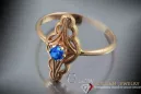 Ruso Soviet rosa 14k 585 oro Alejandrita Rubí Esmeralda Zafiro Zircón anillo vrc145