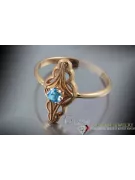 Russisch Sowjetrosa 14 Karat 585 Gold Alexandrit Rubin Smaragd Saphir Zirkon Ring vrc145