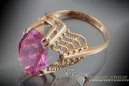 Sovietic rus a crescut 14k 585 aur Alexandrite Ruby Emerald Safir Zircon inel vrc146