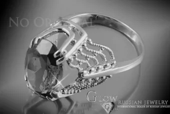 Soviet 14k 585 Zlatý Ruský Ring of Pink Gold s Alexandry Rubin Sapphire Emerald Zirkón VRC146