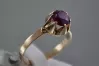 Russian Soviet Rose Gold Ring 14K Alexandrite Ruby Emerald Sapphire Zircon 585 vrc164