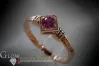 Russian Soviet Rose Gold Ring 14K Alexandrite Ruby Emerald Sapphire Zircon 585 vrc165