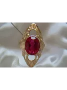 Russian Soviet rose 14k 585 gold Alexandrite Ruby Emerald Sapphire Zircon ring  vrc174