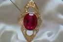 Russian Soviet rose 14k 585 gold Alexandrite Ruby Emerald Sapphire Zircon ring  vrc174
