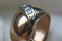 Russian Soviet rose 14k 585 gold Alexandrite Ruby Emerald Sapphire Zircon ring  vrc175